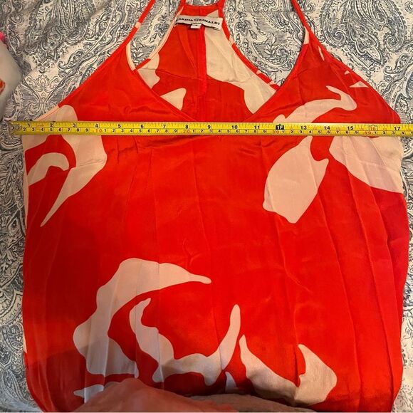 Karina Grimaldi Vibrant Orange and White Maxi Dress - Picture 13 of 13